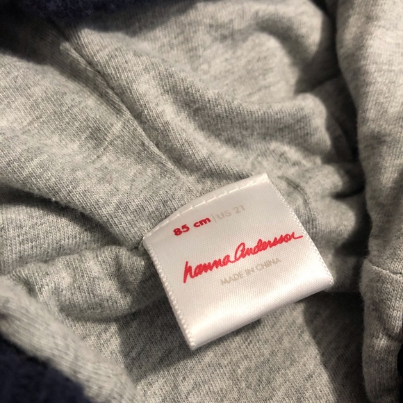 🦘Hanna Andersson Knit Sweater w Unicorn Horn Hood - Picture 4 of 6